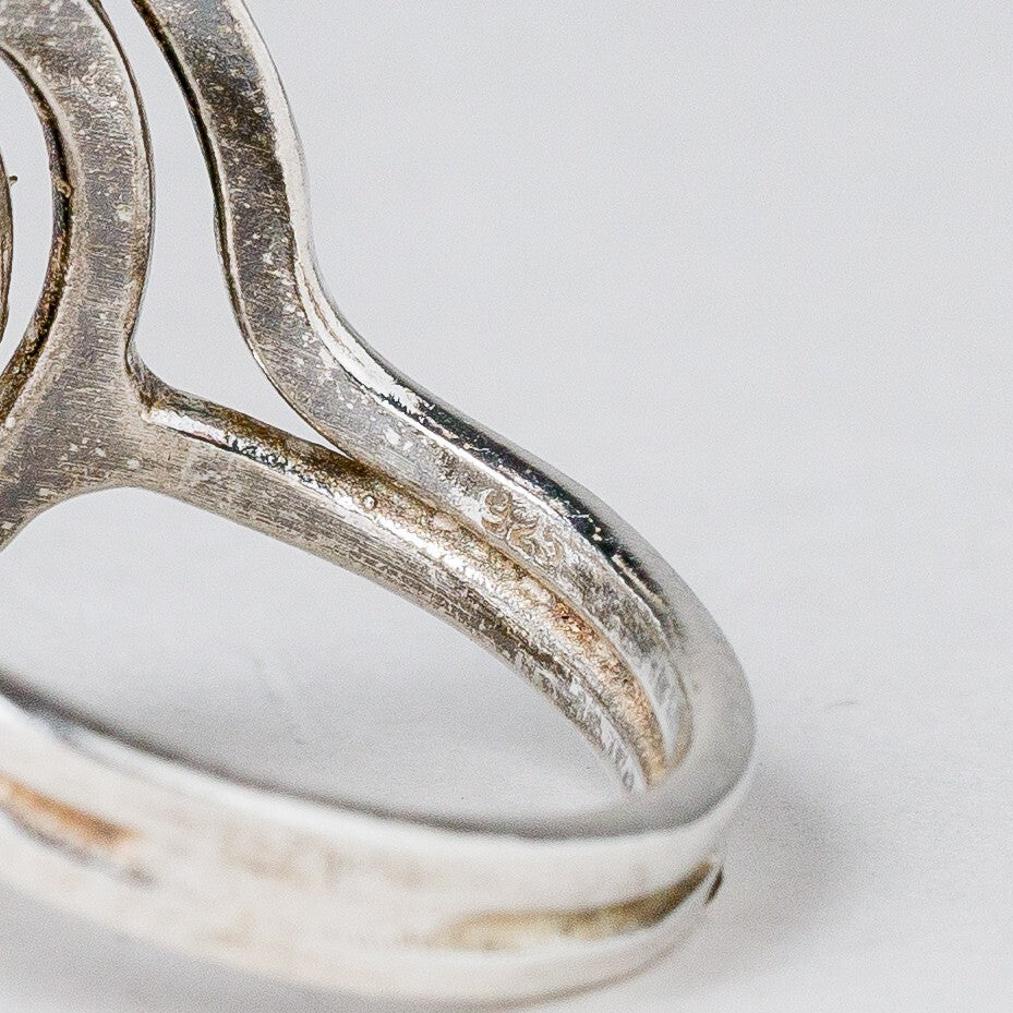 Silber Ring 925 Größe 54 (17,2 mm Ø) 4,12 g7