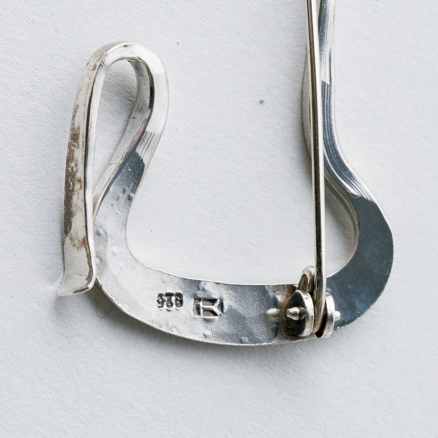 Silber Brosche Spange 925 Abstrakt 4,51 g7