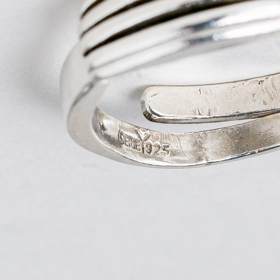 Silber Ring 925 Größe flexibel ca. 56 4,3 g6