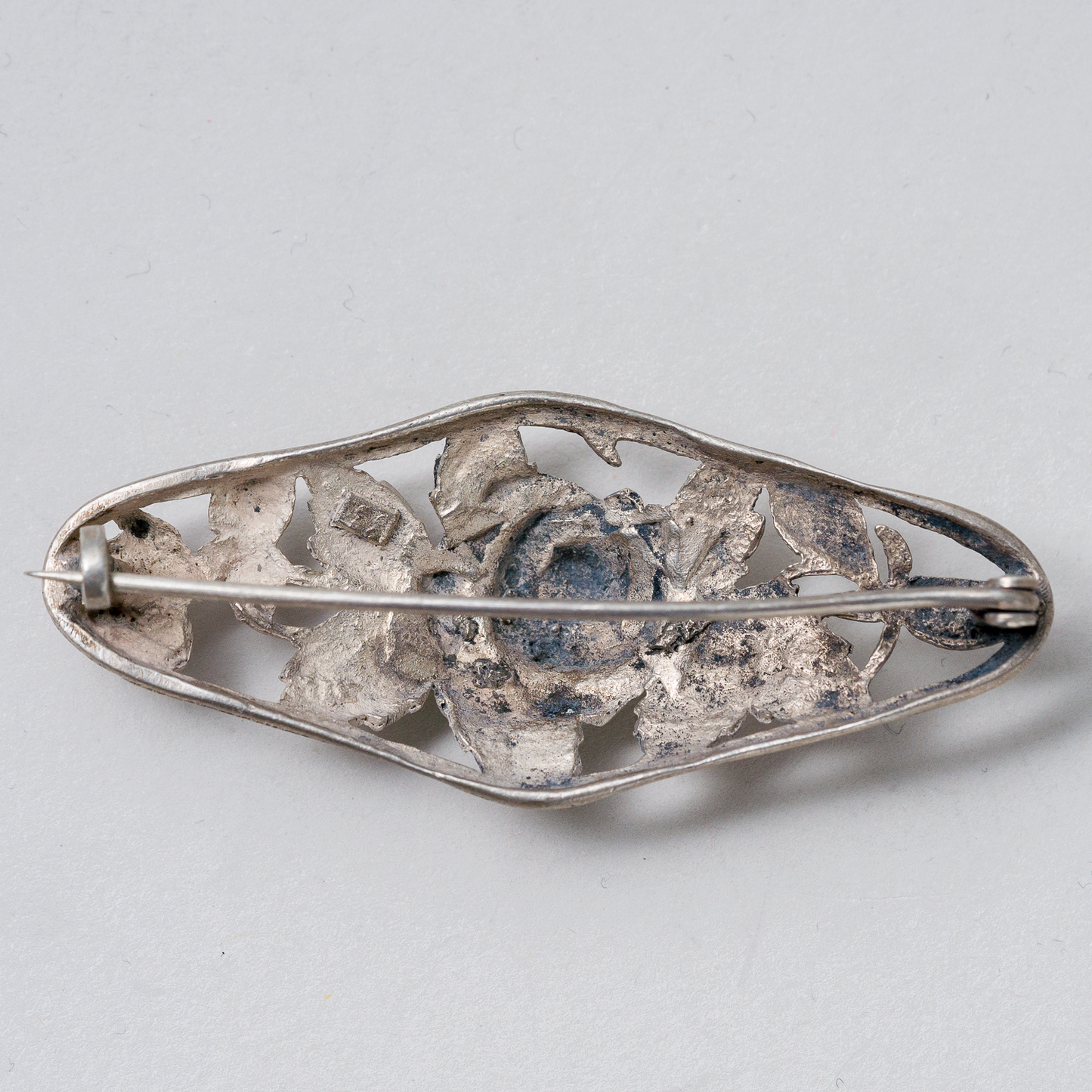 Brosche Rose Silber 8,15 g 6 cm2