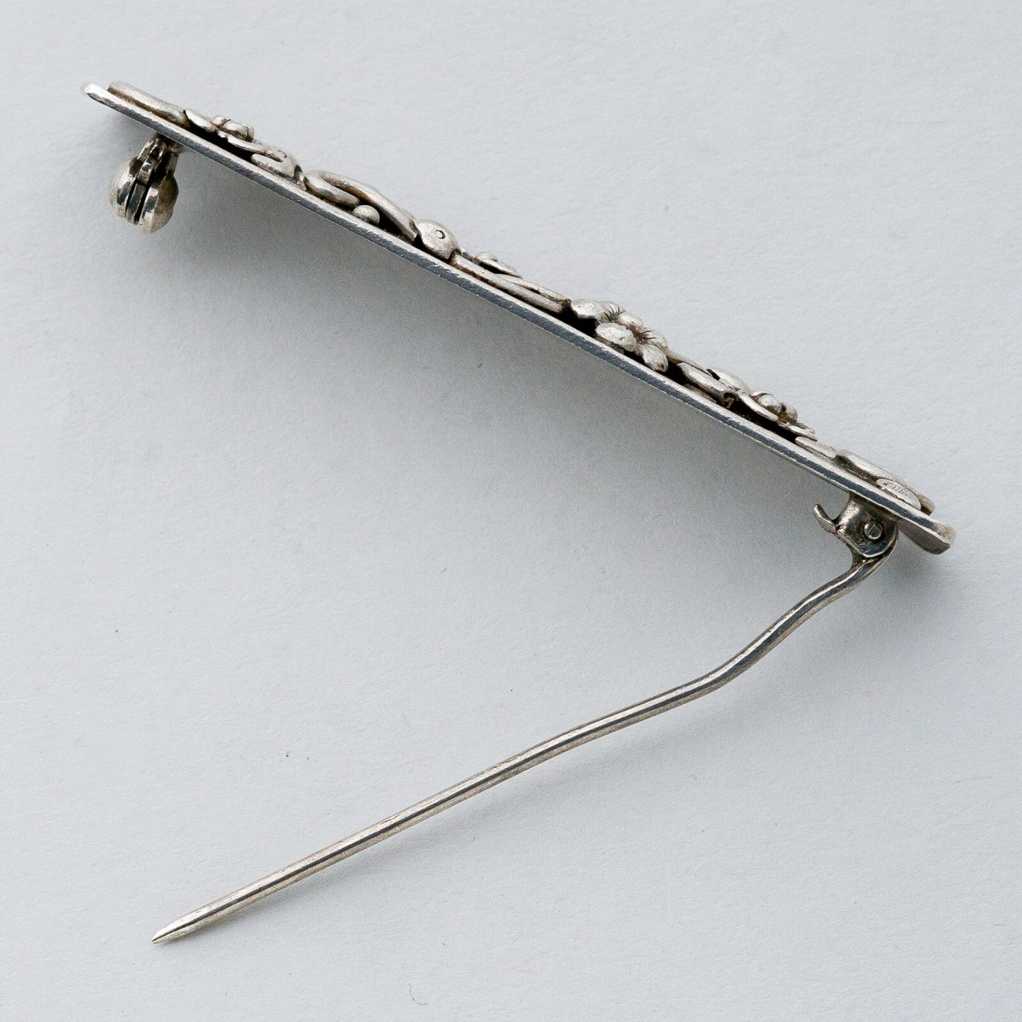 Silber Brosche Spange 835 Floral "Handarbeit" 10,37 g8