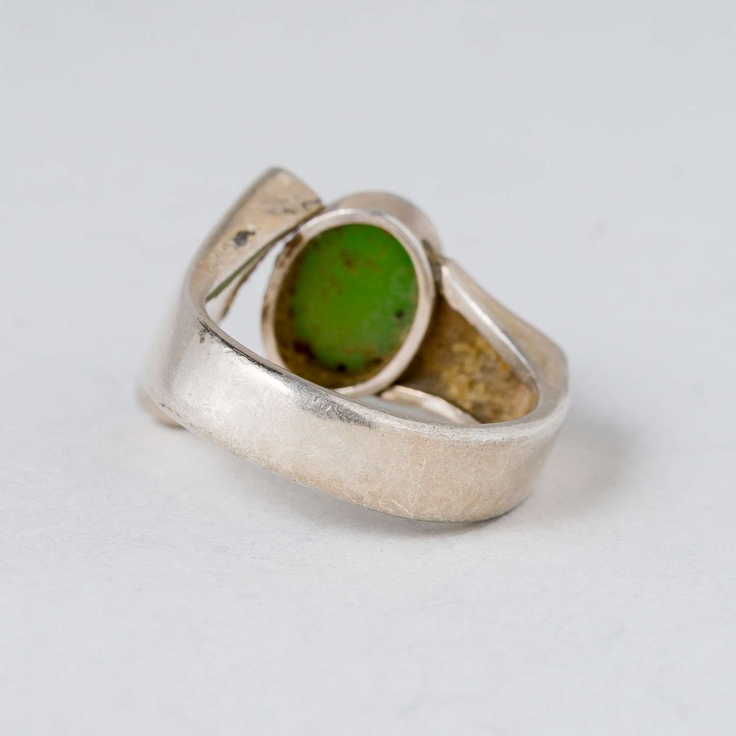 Ring Grüner Stein Silber 6,63 g Größe 52 (16,5 mm Ø)2