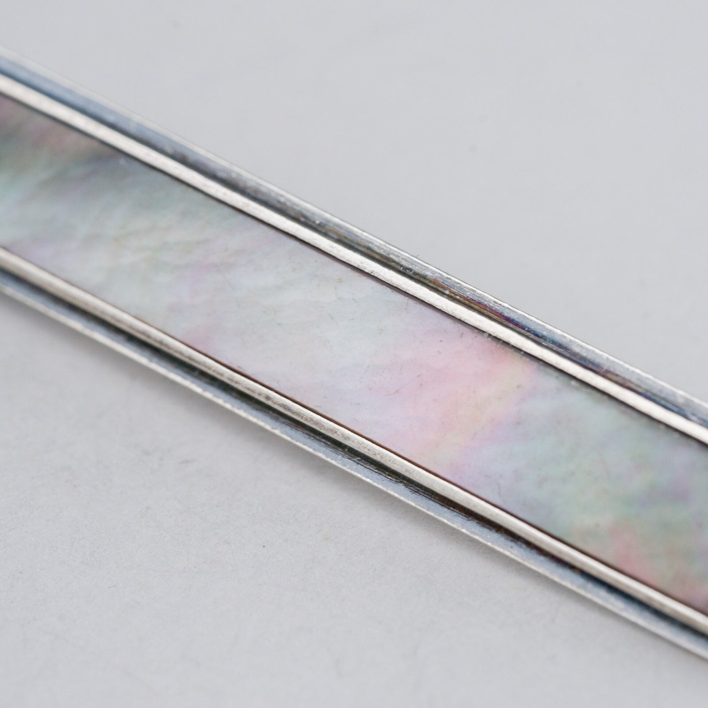 Silber Brosche 835 Perlmutt 8,2 g3