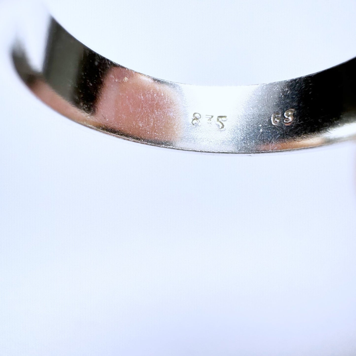 Ring 835er Silber Größe 53 geriffelt 2,58g6