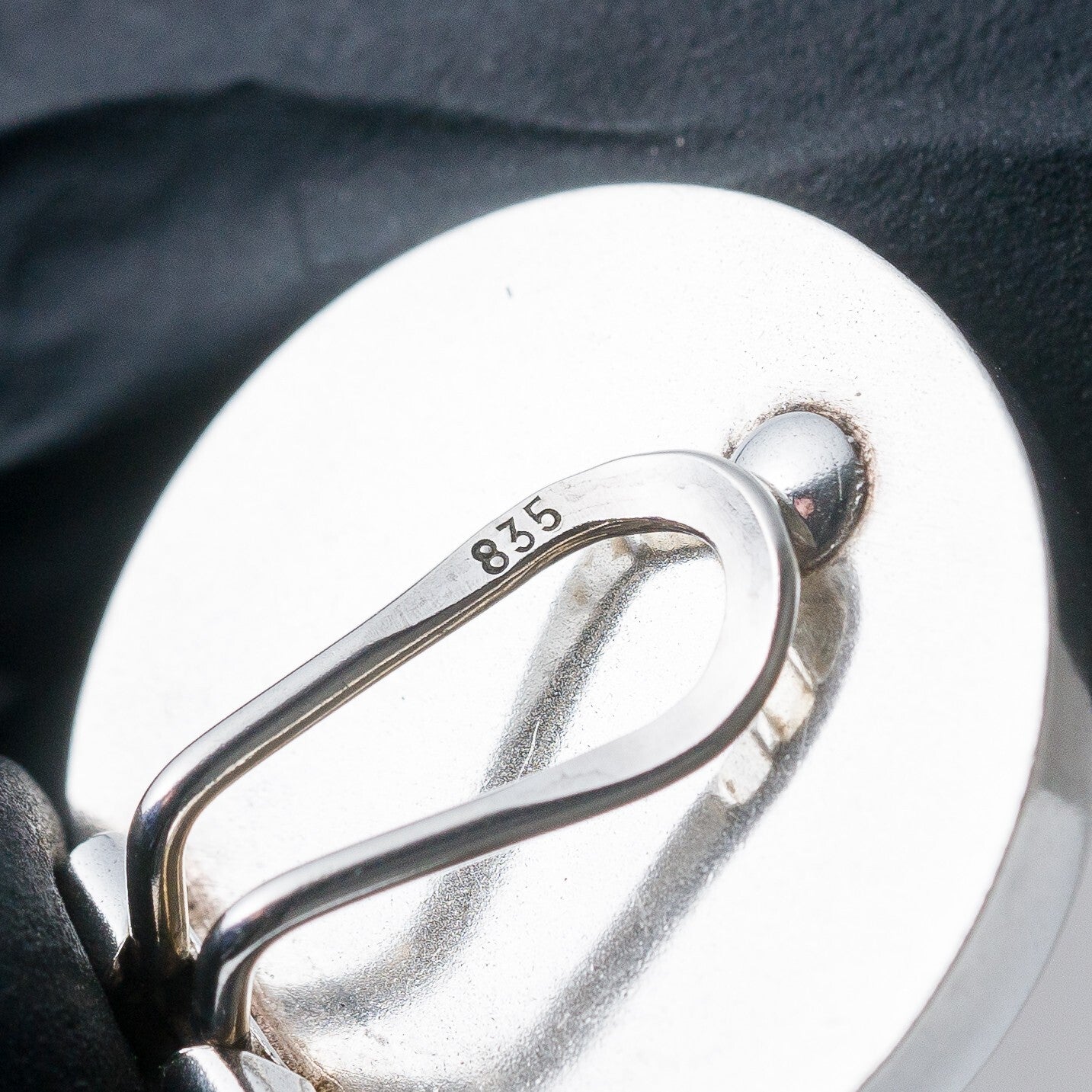 Silber Ohrringe Ohrclips 835 Halbkugel 6,51 g7