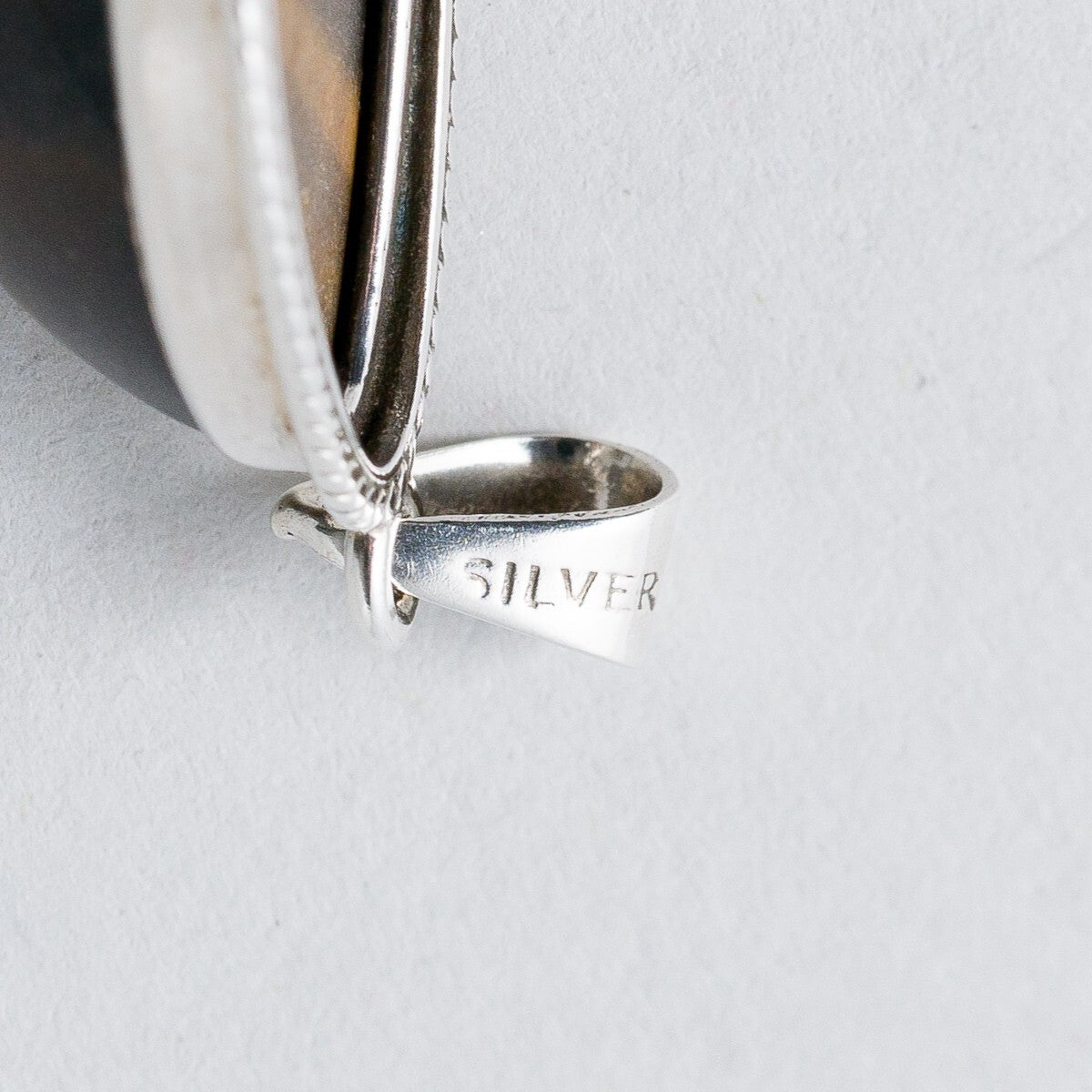 Silber Anhänger Tigerauge 3,1 cm 4,49 g5