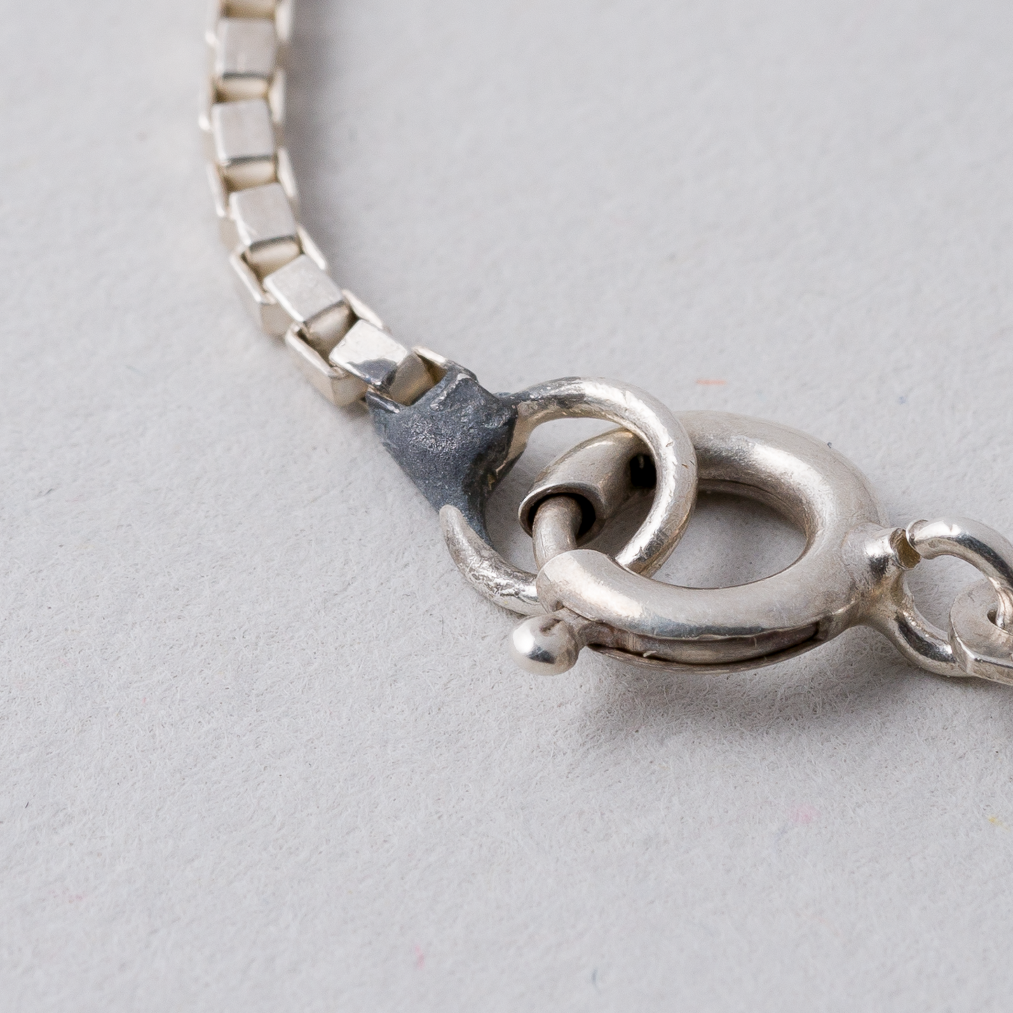 Halskette 1 mm 835er Silber 4,64 g 45 cm2