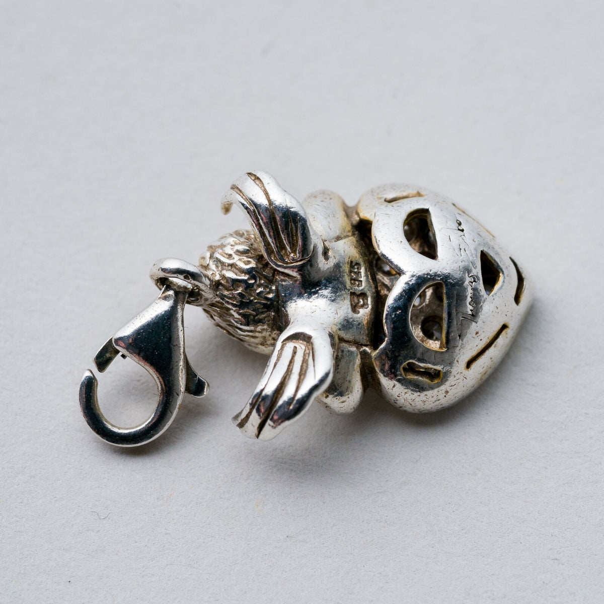 Anhänger Silber 925 Weiße Steine Amor 2,7 cm 4,36 g3