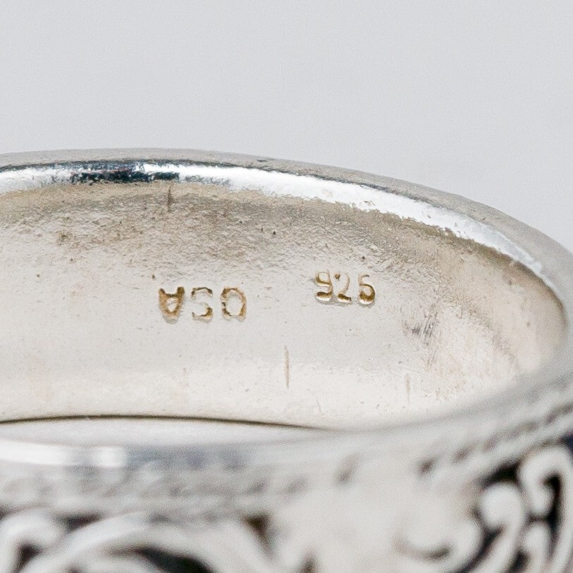 Silber Ring 925 Größe 57 (18,1 mm Ø) 4,77 g6