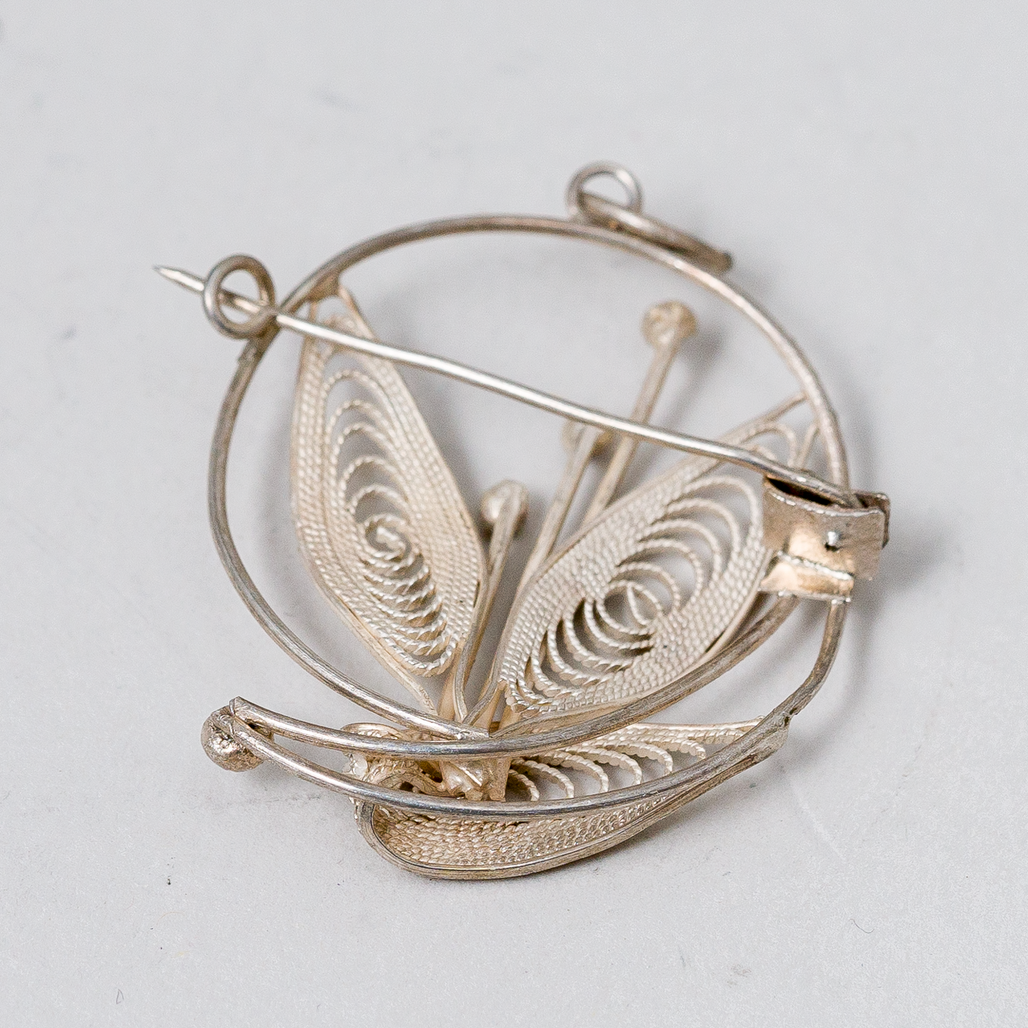 Brosche 800er Silber 3,72 g 3 cm1