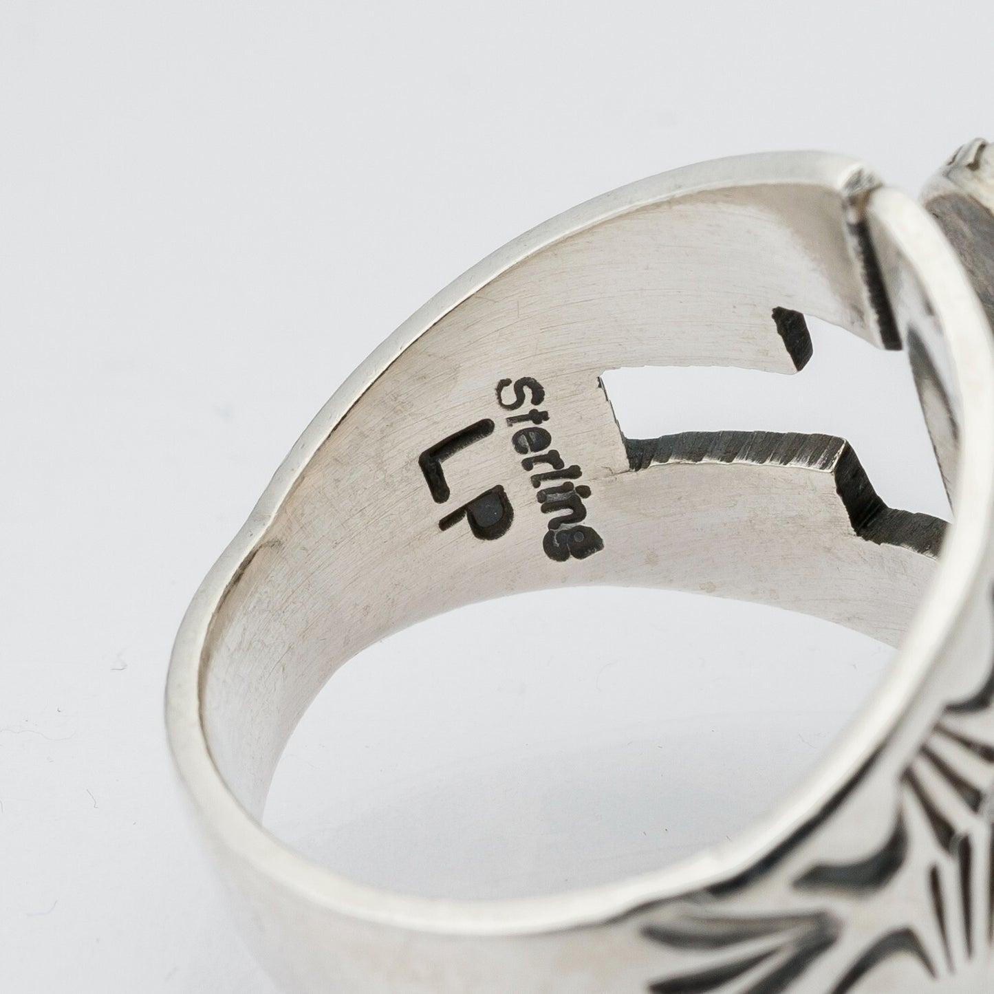 Silberring Grüner Stein Sterling Silber 6,63 g Größe ab 55 (17,5 mm Ø)5