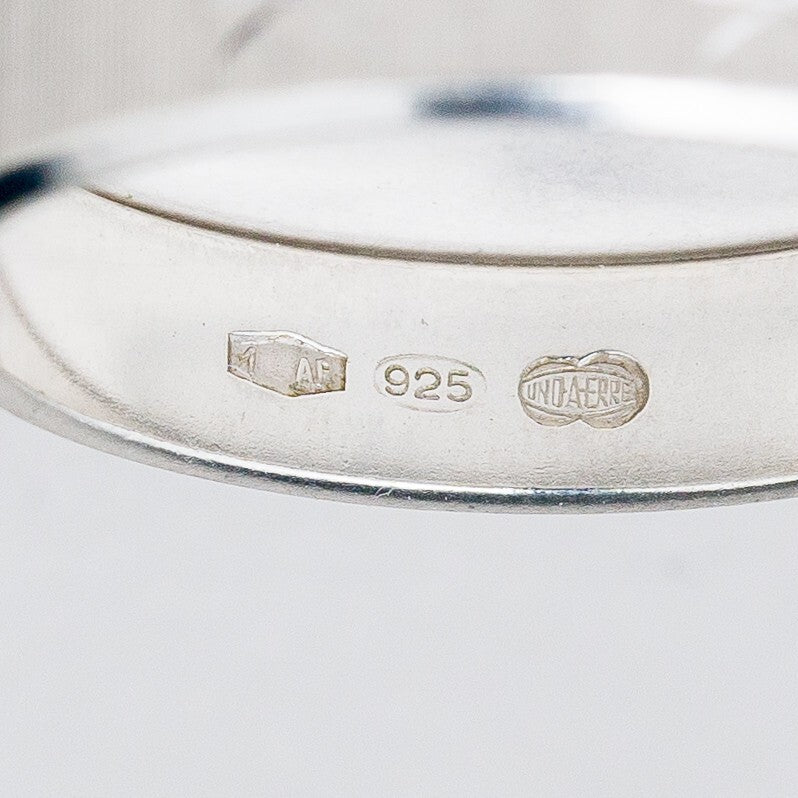 Silber Ring 925 Sterne Größe 58 (18,4 mm Ø) 3,01 g6