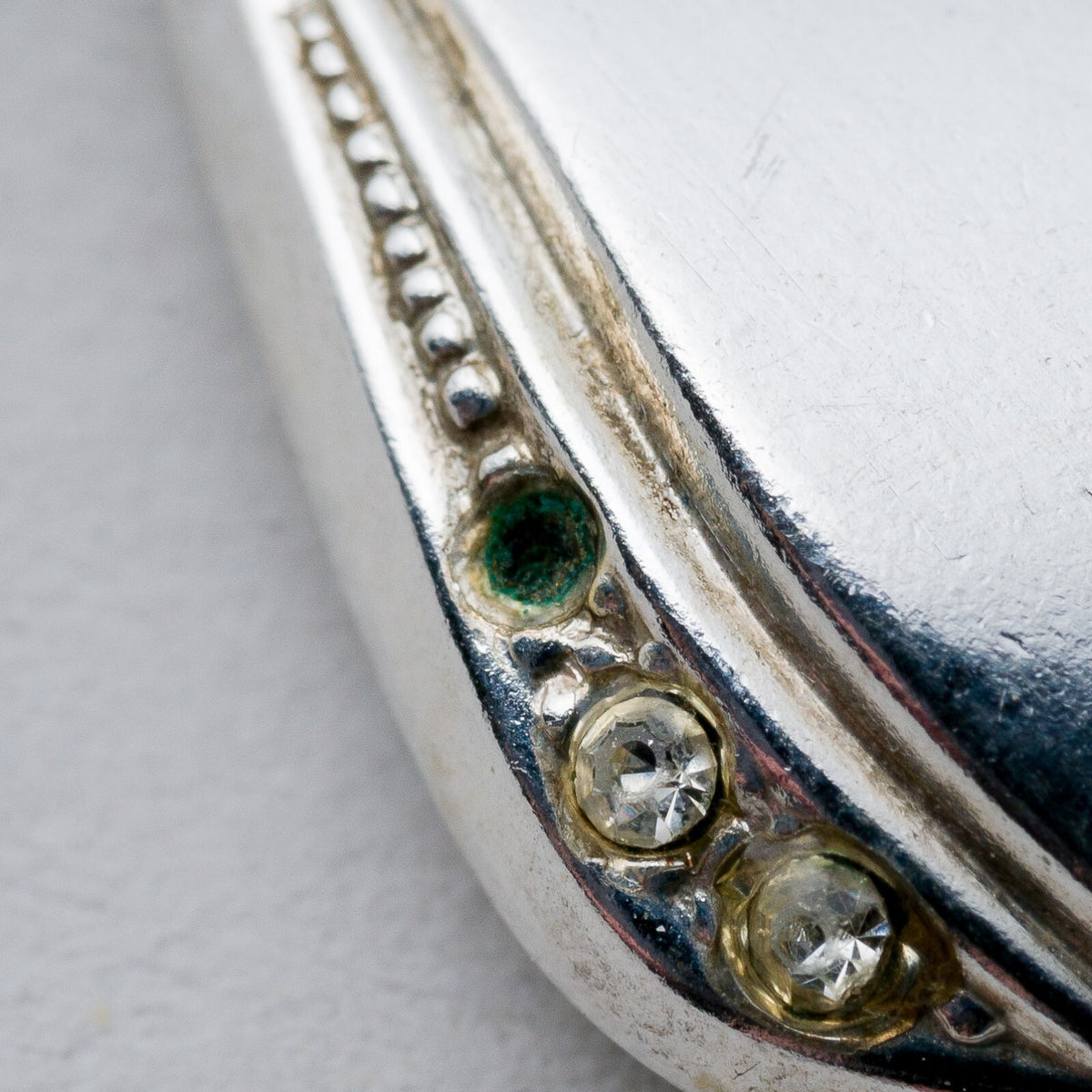Anhänger Silber 925 Weiße Steine 2,7 cm 1,26 g3