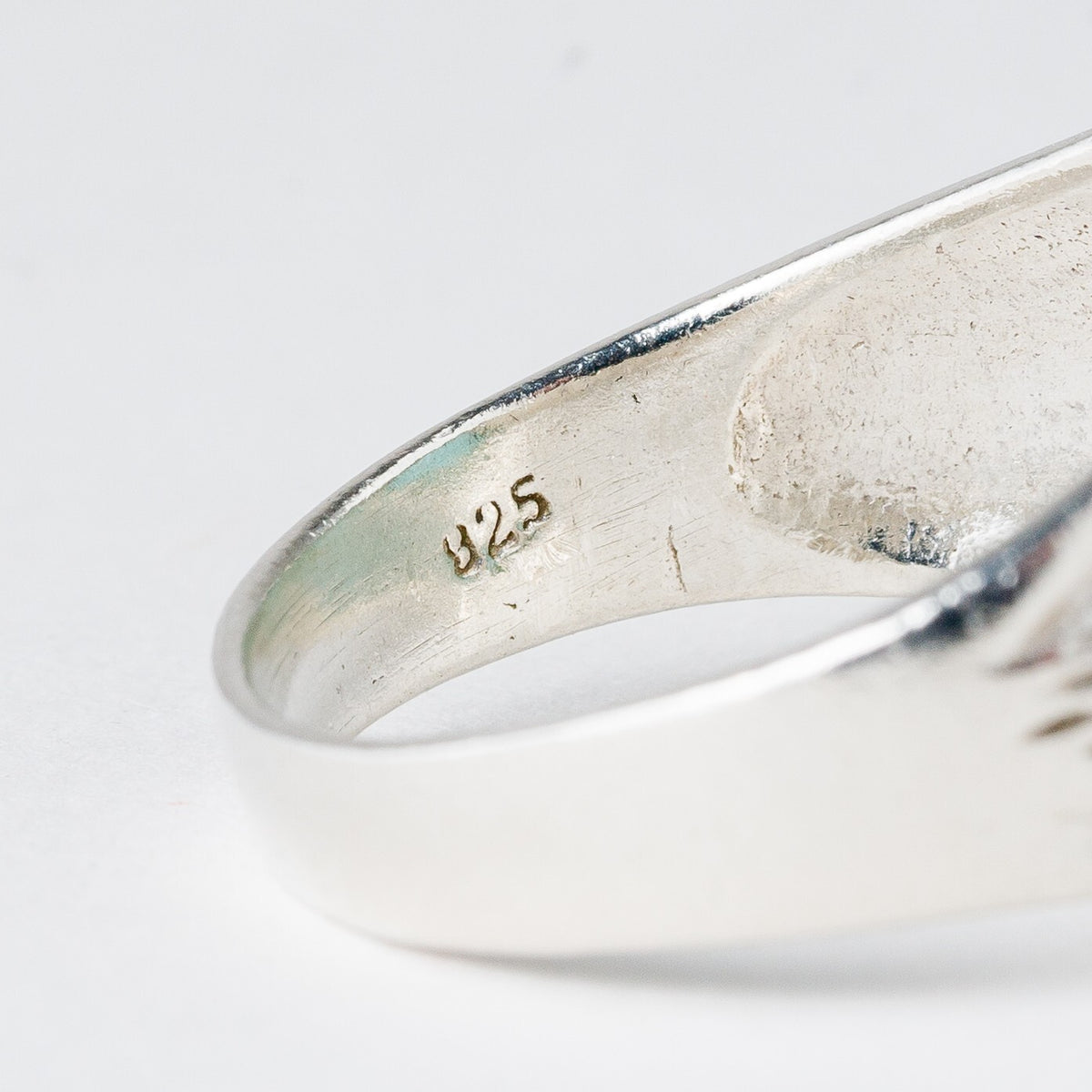 Silber Ring 925 Türkis Größe 64 (20,3 mm Ø) 5,8 g6