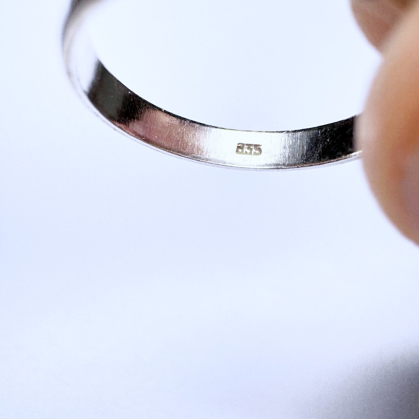 Ring 835er Silber Größe 51 mit Welle 1,19g6