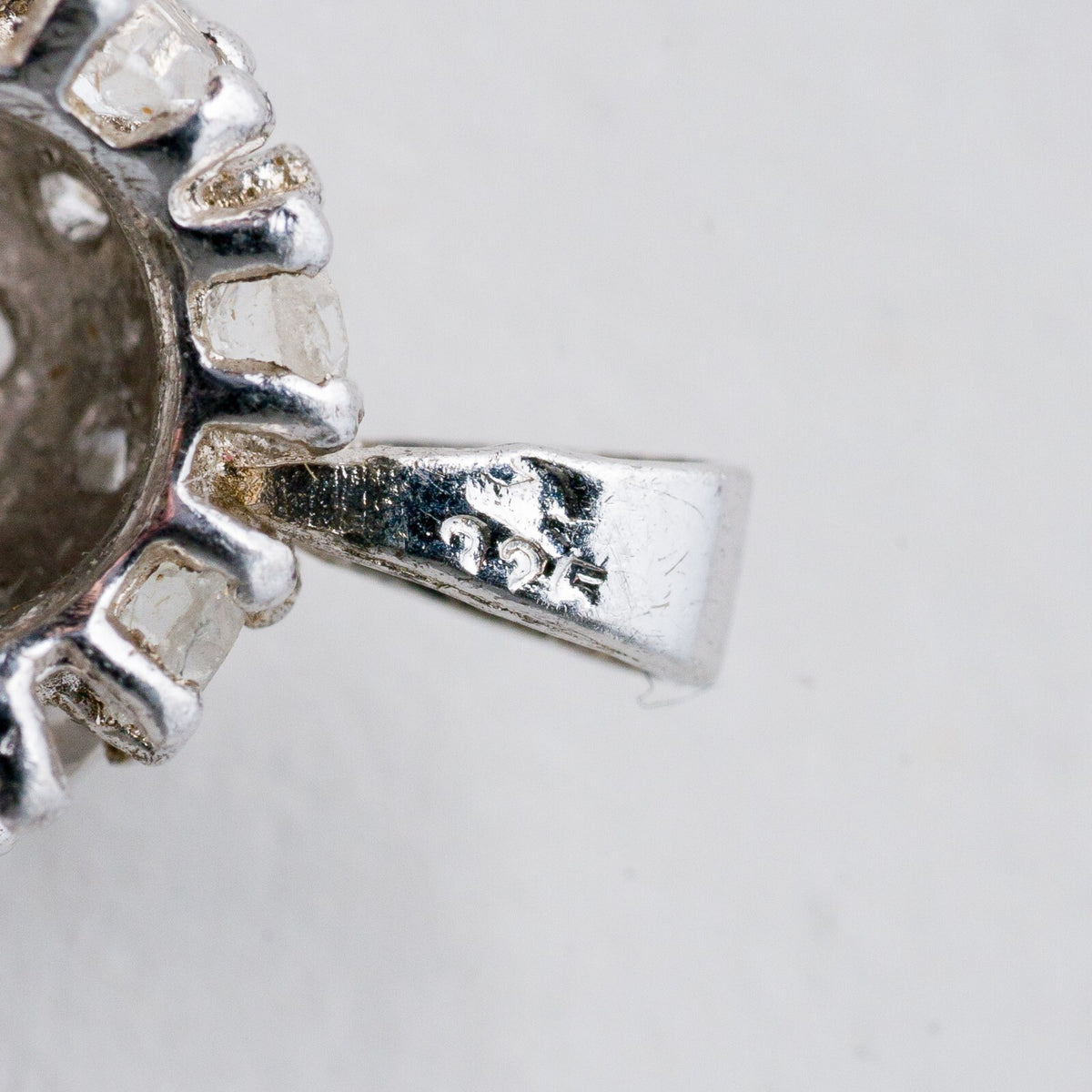 Anhänger Silber 925 Weiße Steine 1,5 cm 1,94 g4