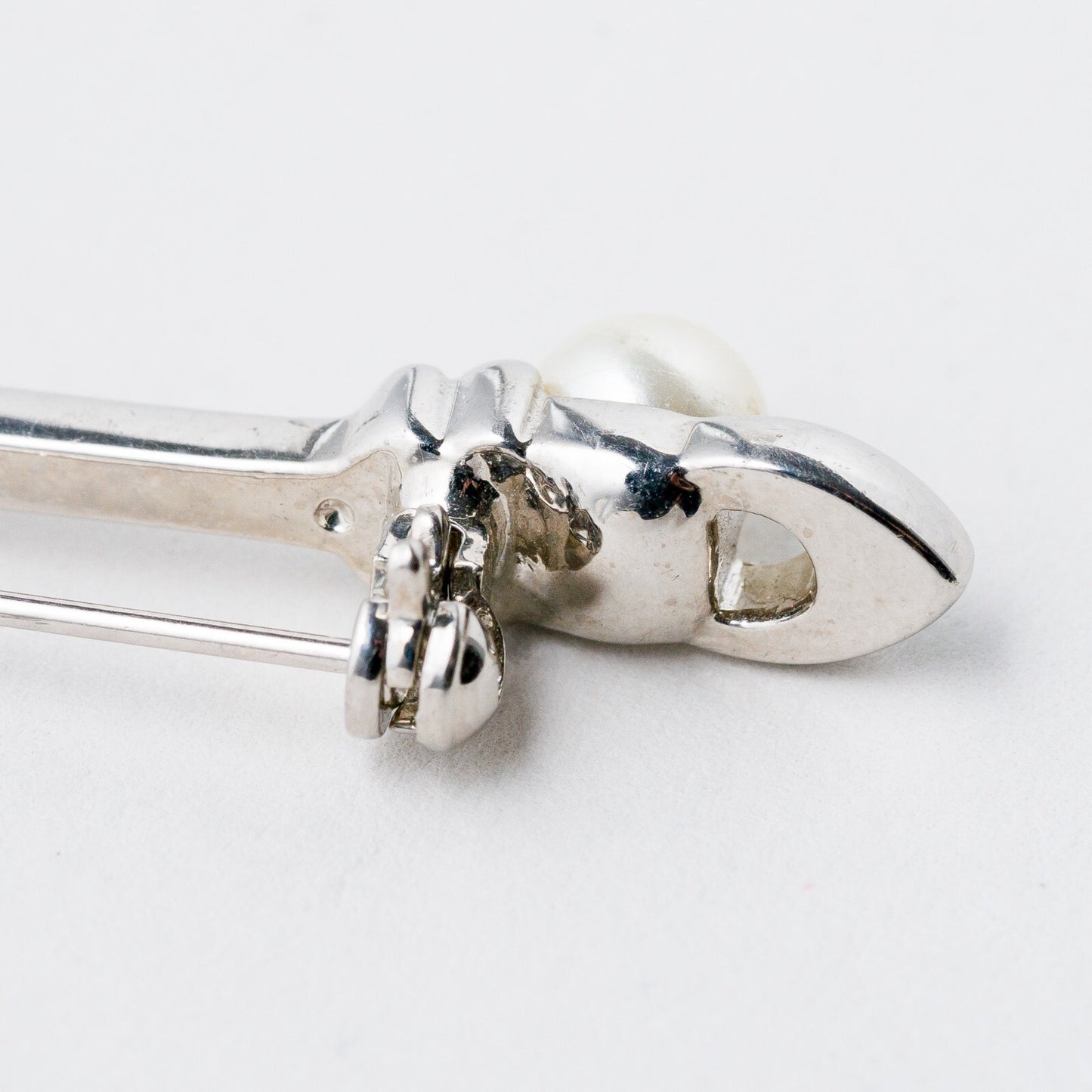Silber Brosche Perle 3,68 g4