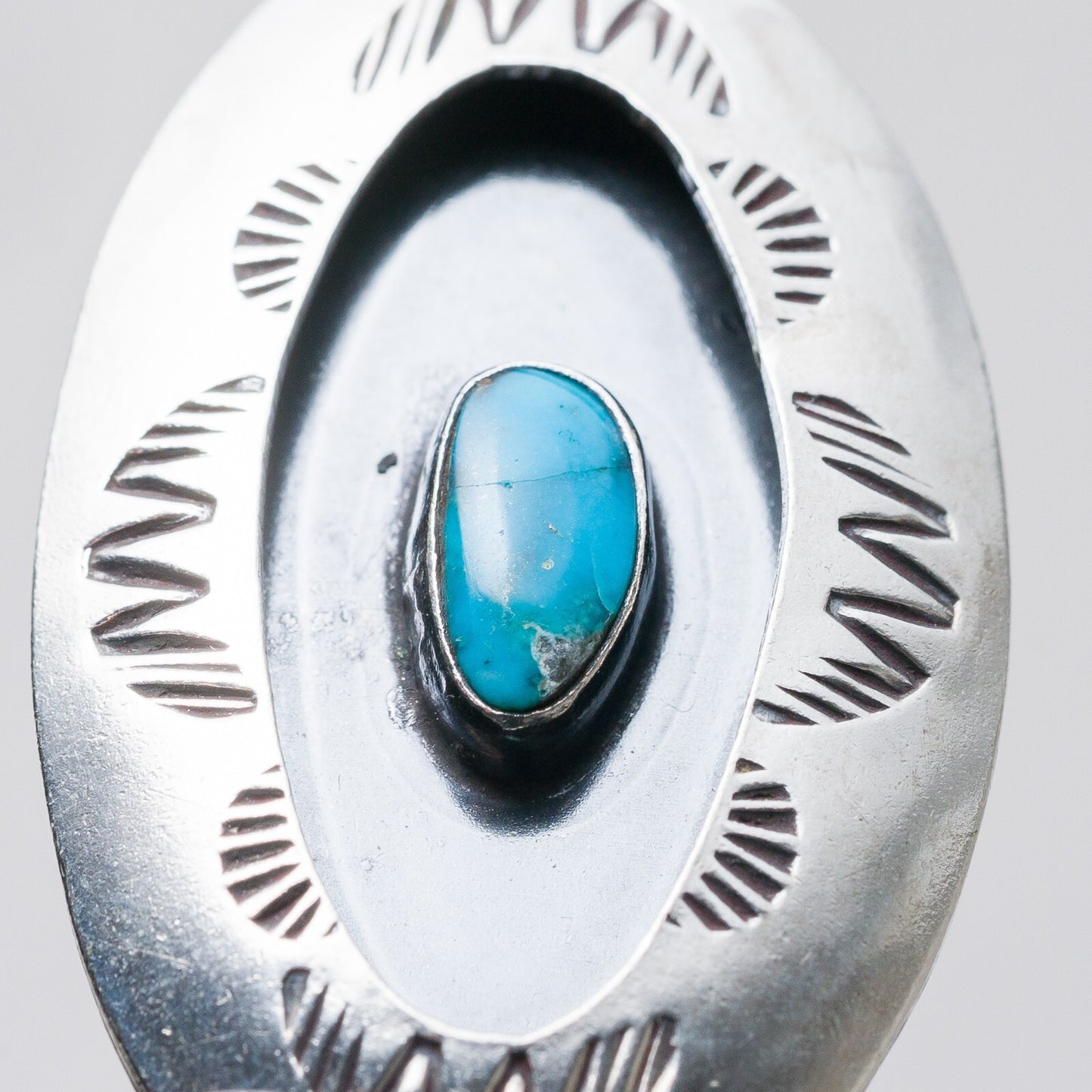 Brosche Silber Türkis 4,3 cm 8,62 g6