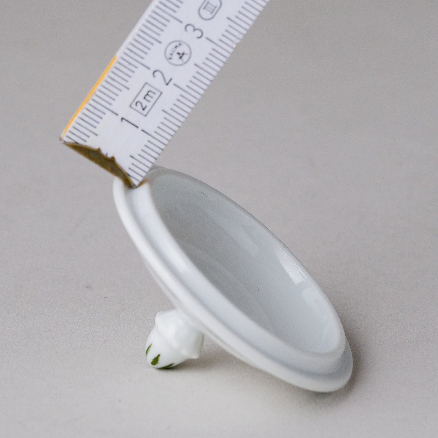 1 x Porzellan Deckel Weinlaub 5,5 cm6