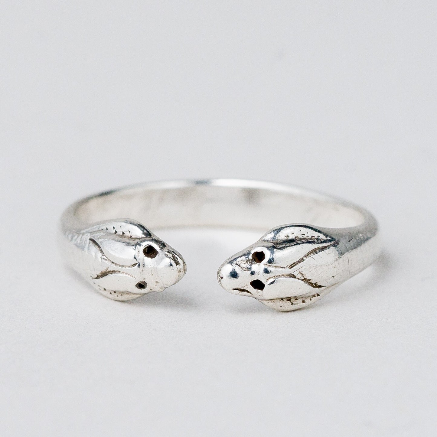 Silber Ring Schlangen Größe flexibel ca. 52 2,07 g5