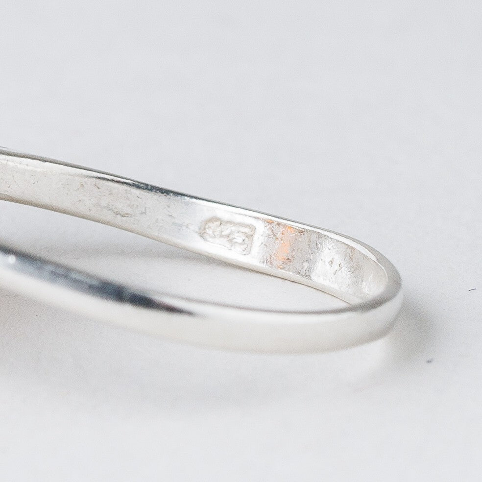 Silber Ring 925 Bernstein Größe 57 (18,1 mm Ø) 4,2 g5