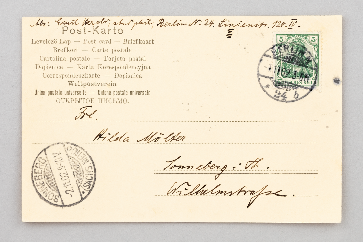 Ansichtskarte Gruss aus Berlin Gleisdreieck 19021