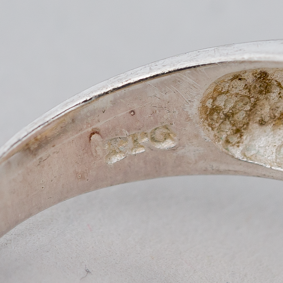 Ring mit rosa Stein 6,55 g 925er Silber flexible Größe4