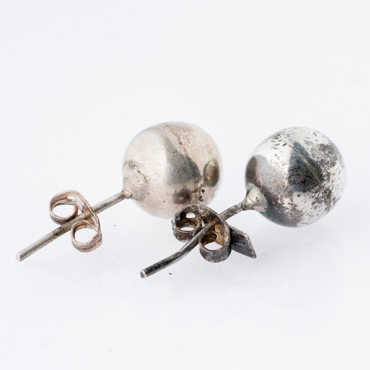 Ohrringe Ohrstecker Kugeln Silber 3,39 g3