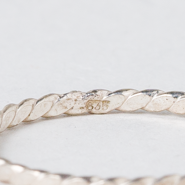Ring 835er Silber 0,5 g Größe 51 (16,2 mm Ø)3
