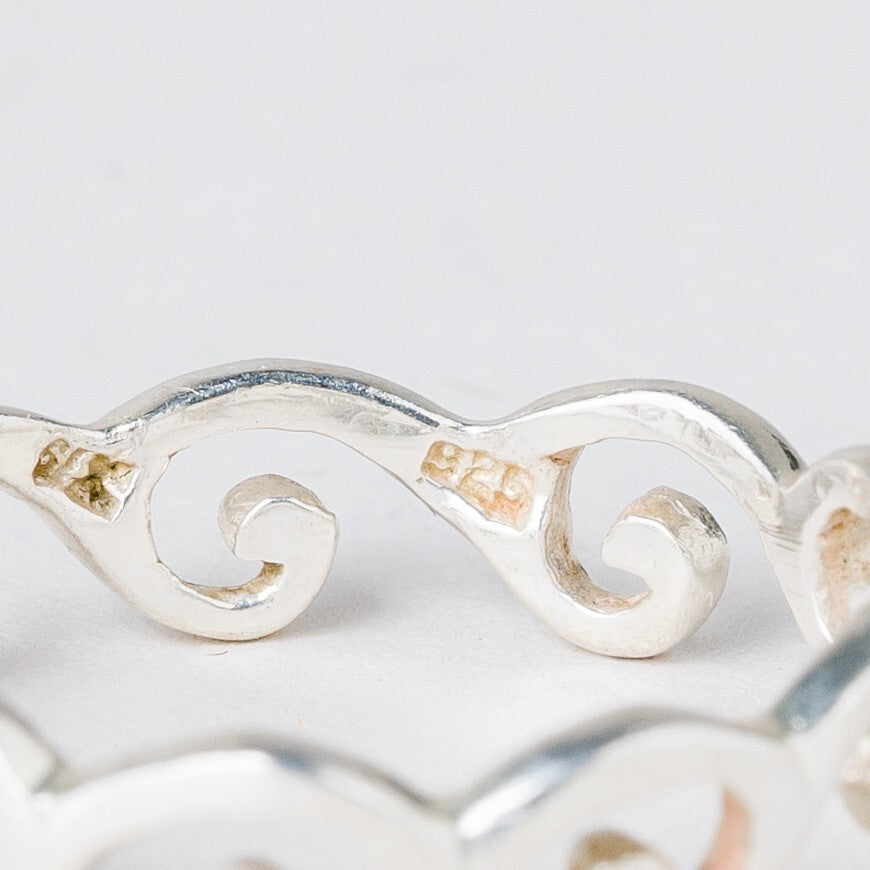 Silber Ring 925 Größe 54 (17,2 mm Ø) 1,83 g4