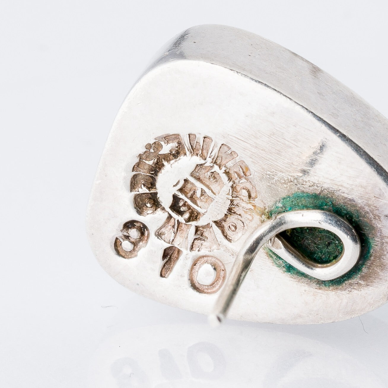 Einzelner Ohrring Ohrstecker Blauer Stein 925er Silber 3,4 g4