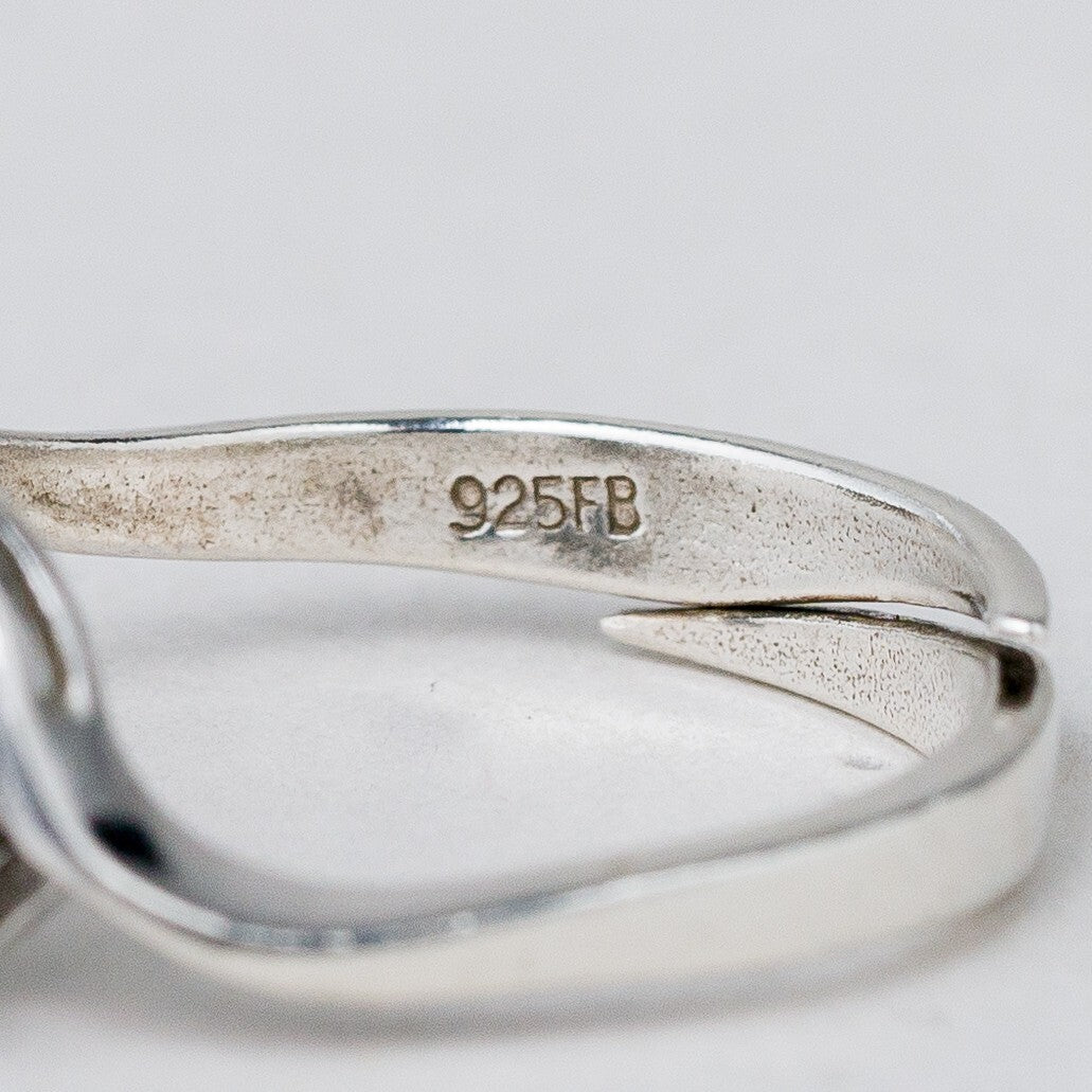 Silber Ring 925 Ohne Stein Größe flexibel ca. 50 2,21 g6