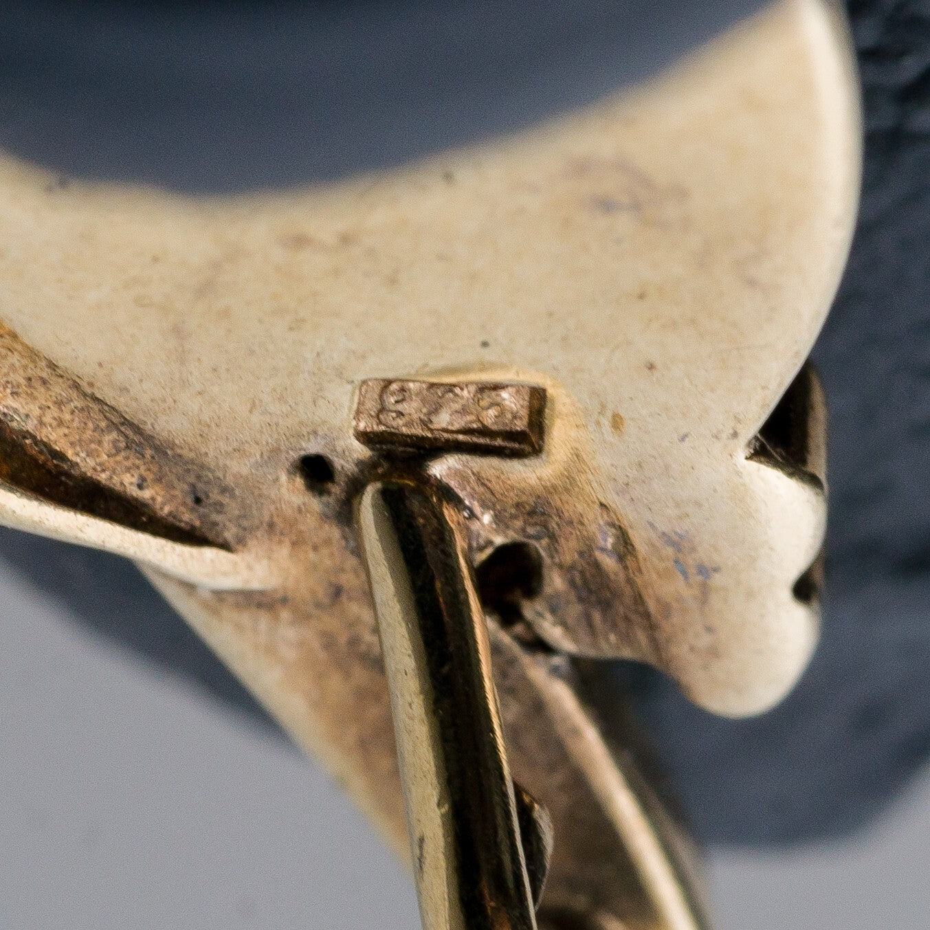 Anhänger 925 Silber vergoldet Perle 2,2 cm 2,38 g6