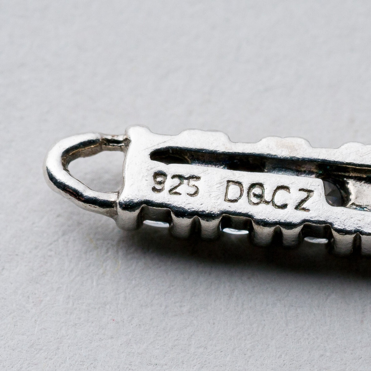 Anhänger Silber 925 Weiße Steine 2 cm 0,9 g3