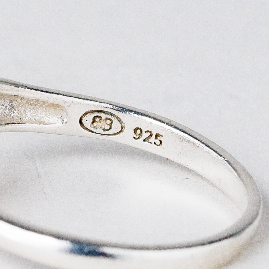 Silber Ring 925 Größe flexibel ca. 62 3,06 g6