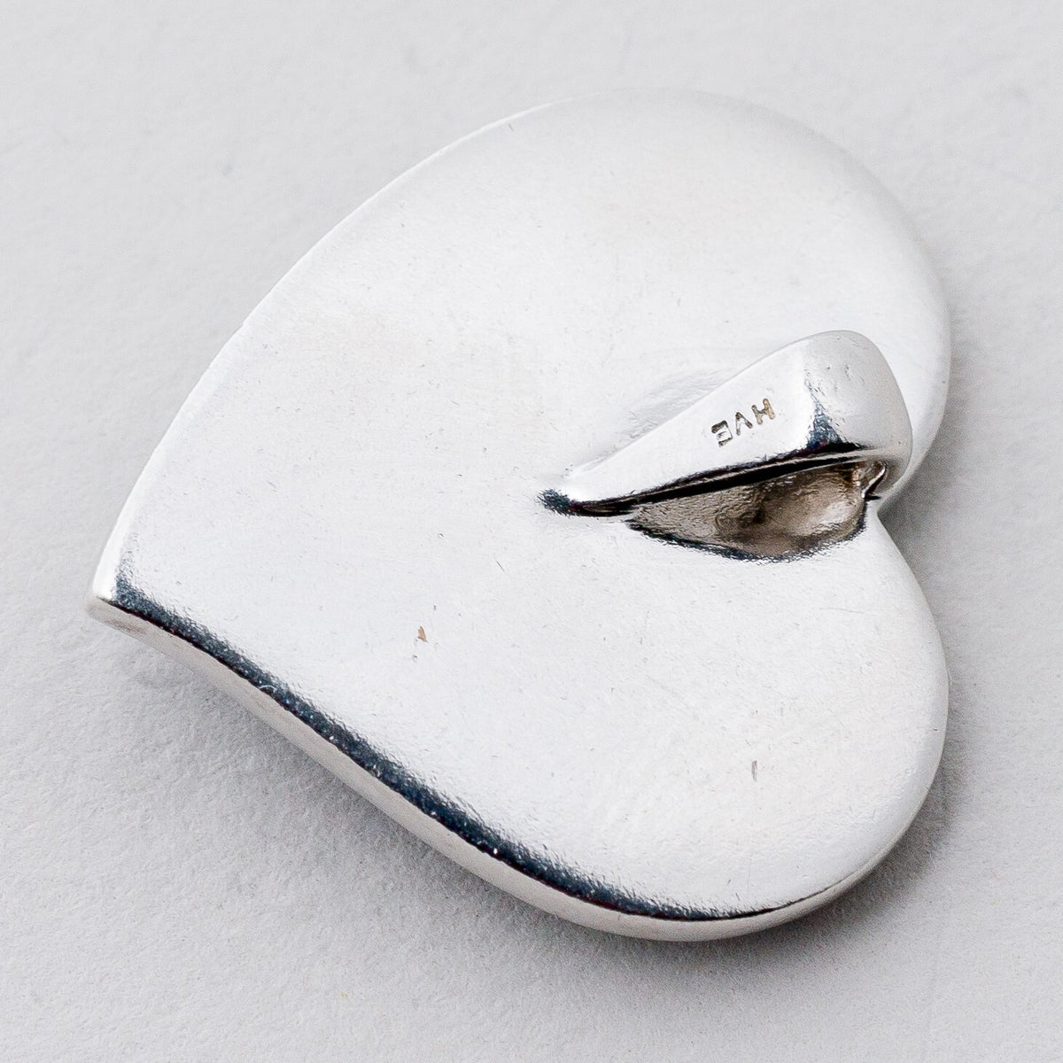 Anhänger Silber Herz Weiße Steine 2,2 cm 4,66 g8