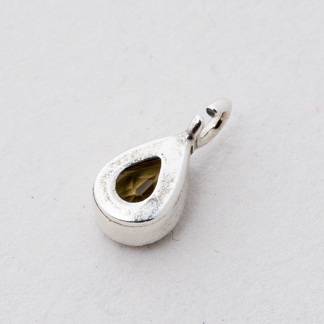Anhänger Silber Gelber Steine 1,1 cm 0,61 g5