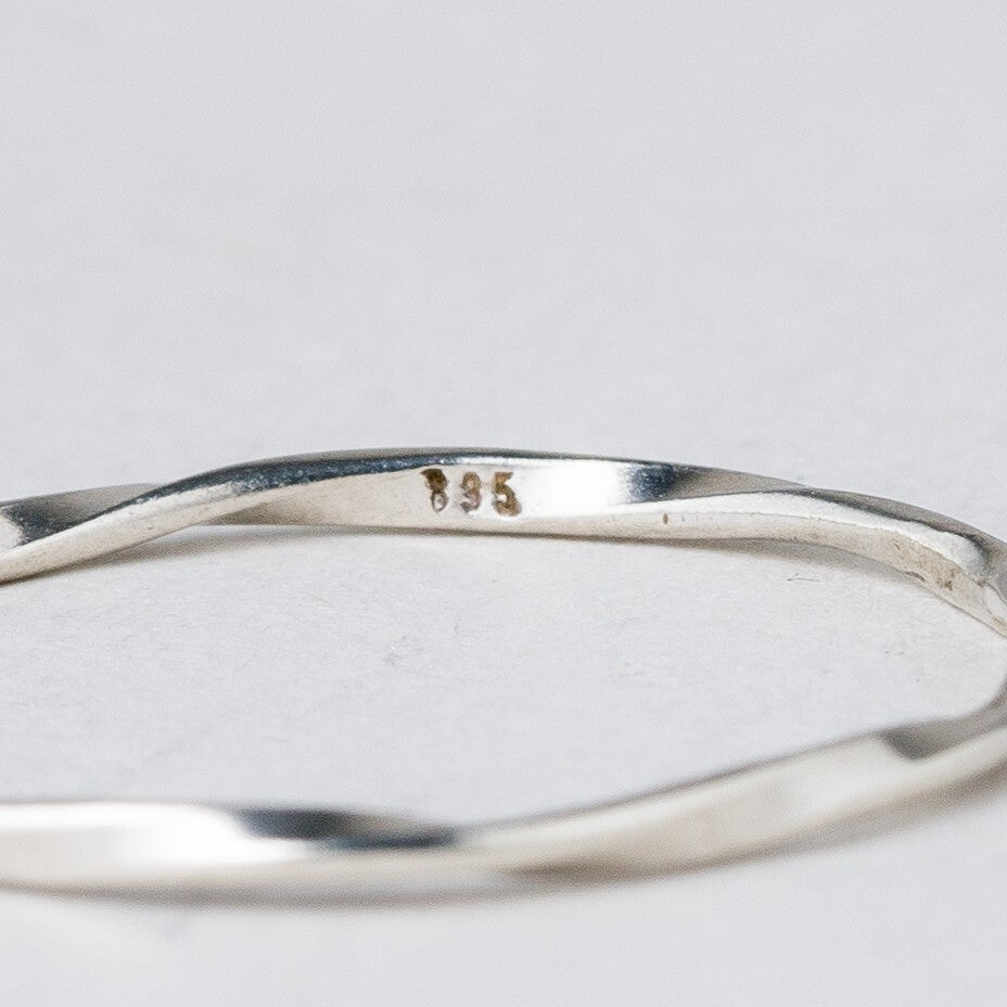 Silber Ring 835 Größe 57 (18,1 mm Ø) 0,45 g5