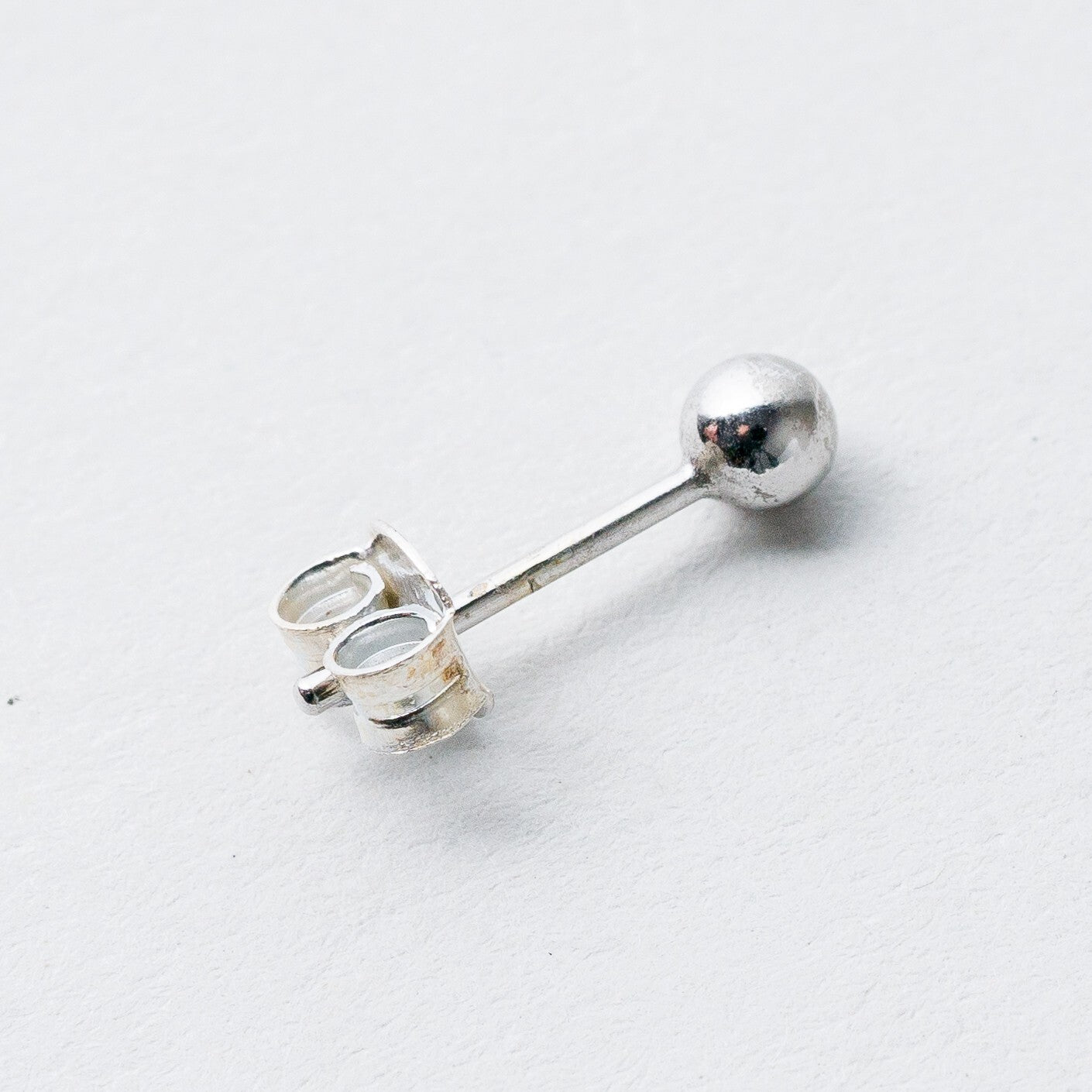 Einzelner Ohrring Ohrstecker Silber 3,2 cm 0,23 g5