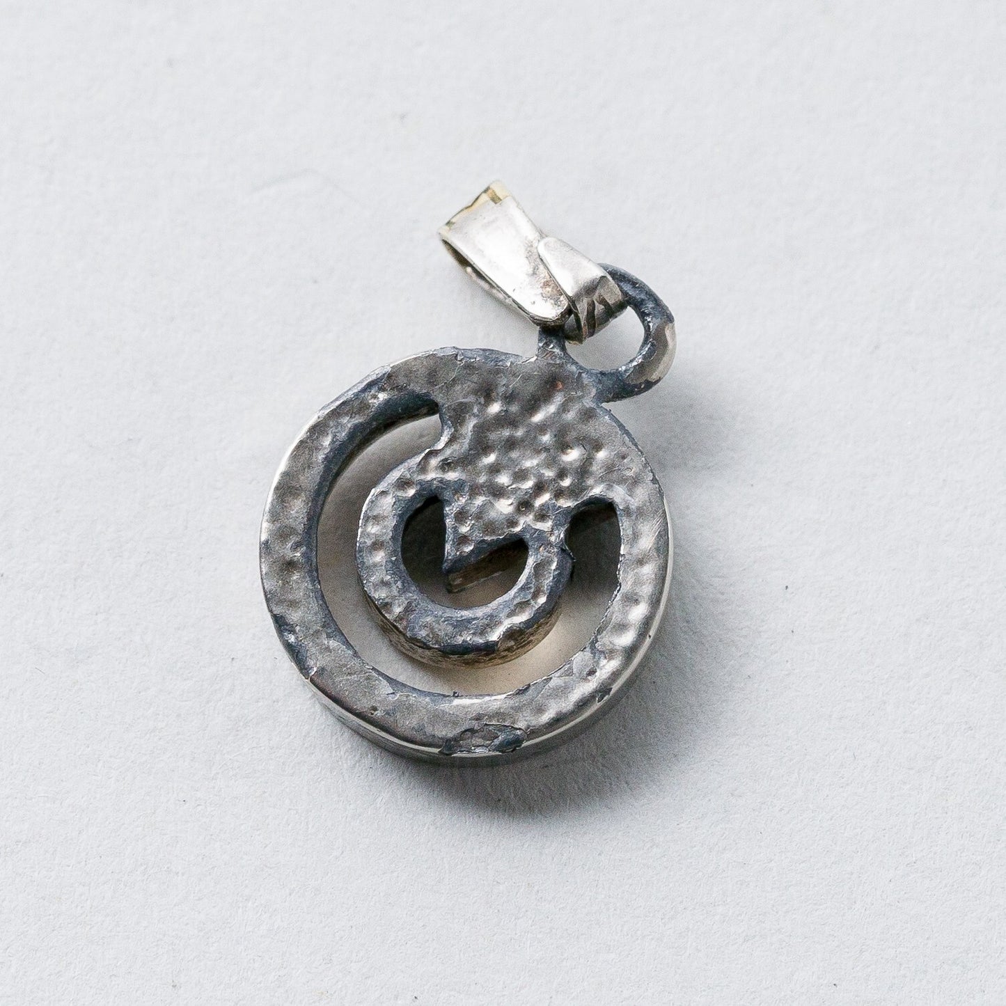 Silber Anhänger Weiße Steine 1,8 cm 1,57 g5