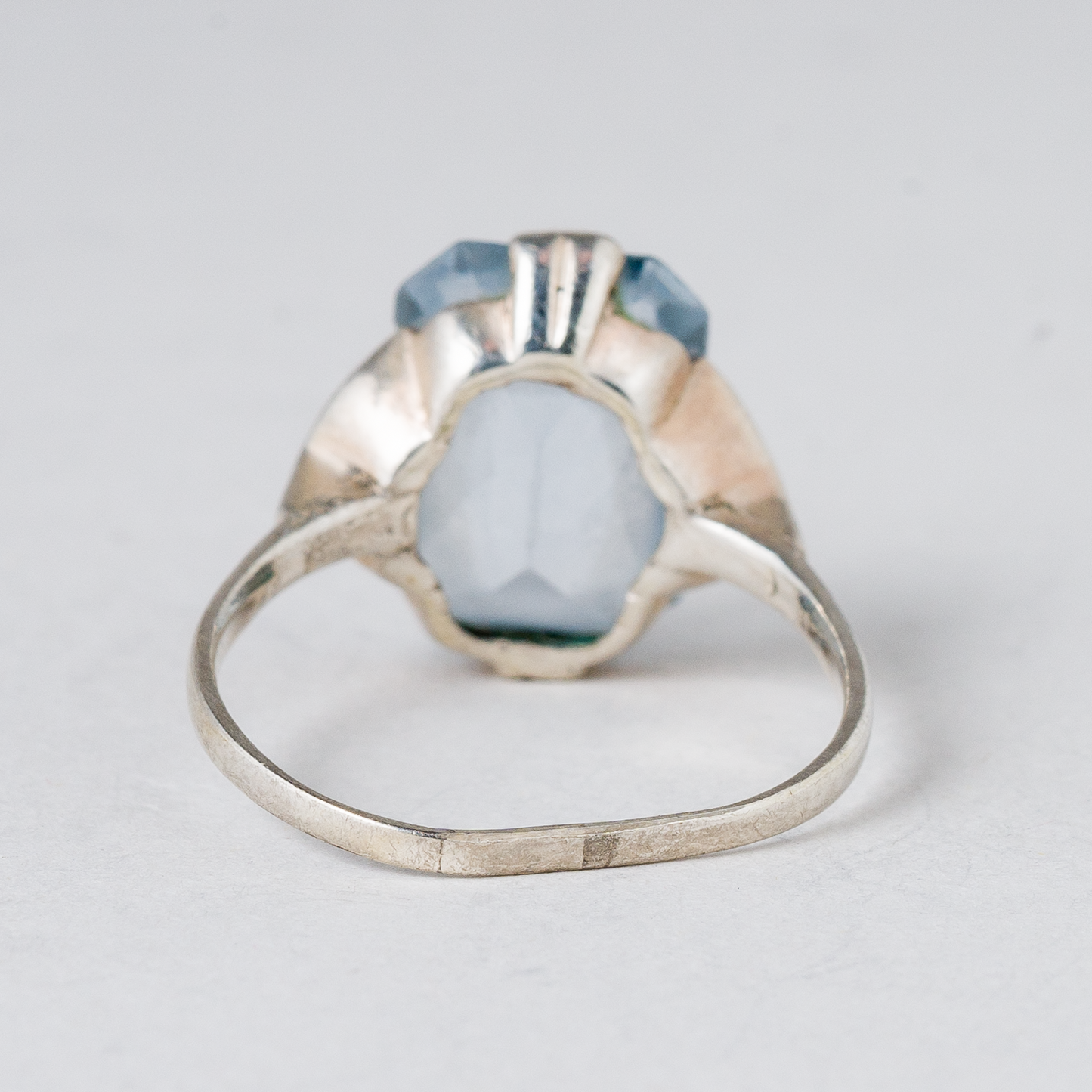 Ring Blauer Stein Silber 3,47 g Größe 56 (17,8 mm Ø)2