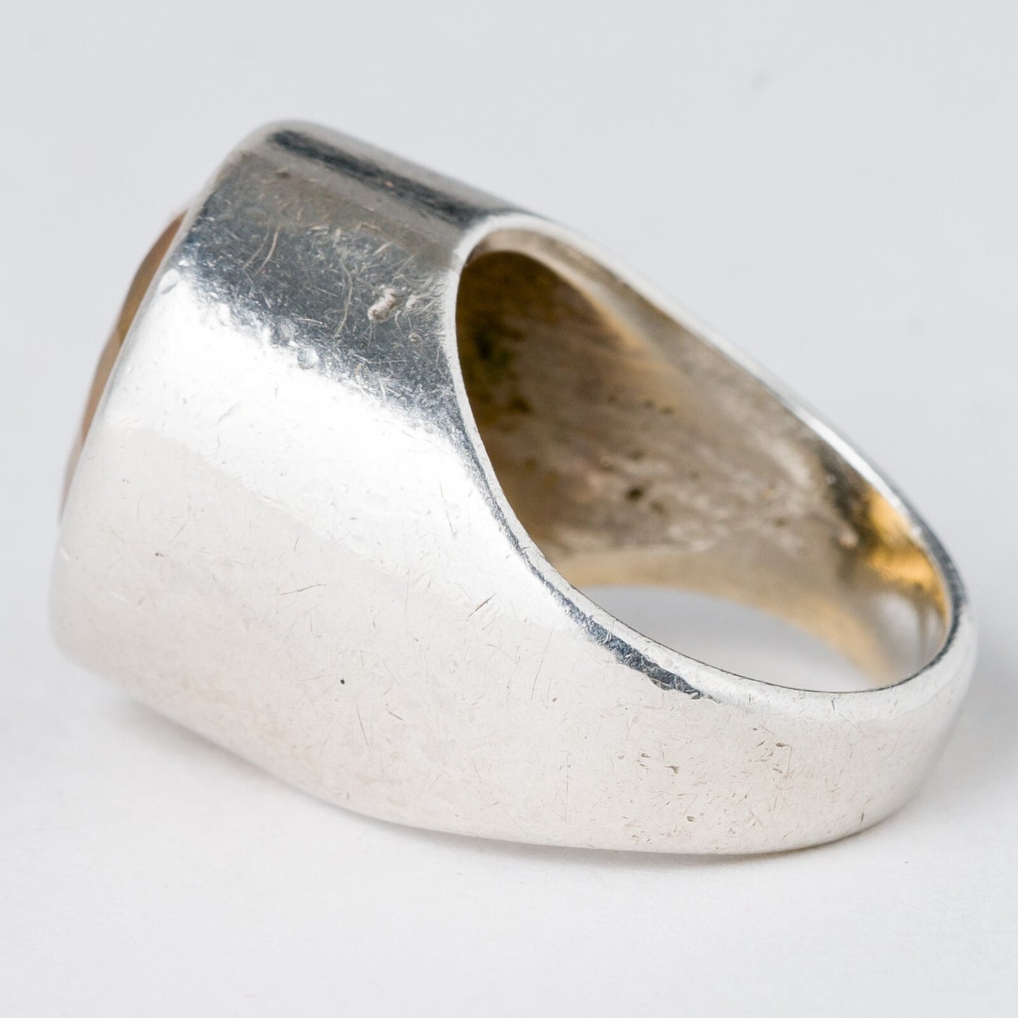 Silber Ring Oranger Stein Größe 47 (15,0 mm Ø) 9,32 g4