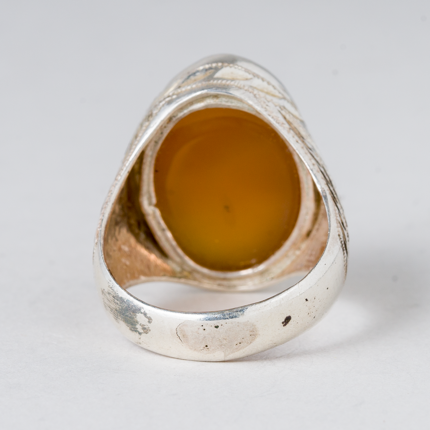Ring Gelber Stein Silber 13,49 g Größe 63 (20,0 mm Ø)2