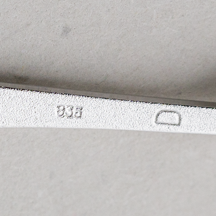 Brosche 835er Silber 3,08 g 5,5 cm2
