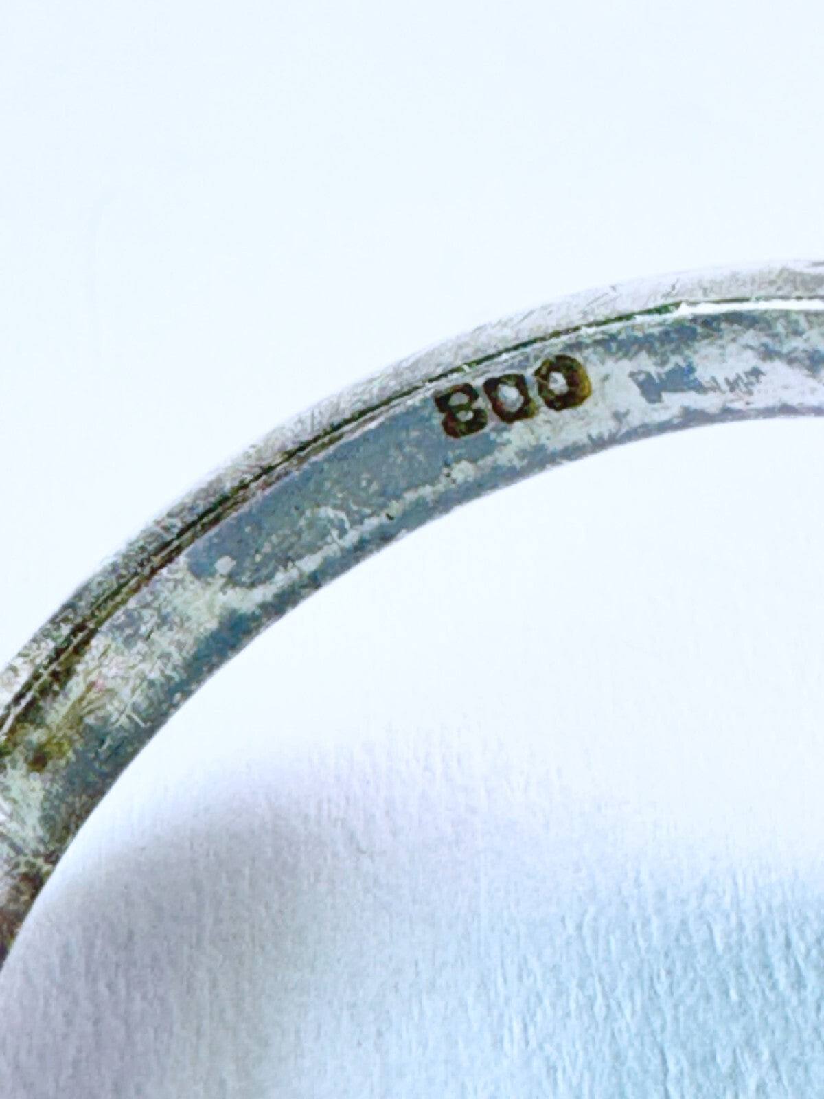 Silberring 800er Silber mit Verzierung Größe 59 (18,8 mm Ø) 3,24 g4