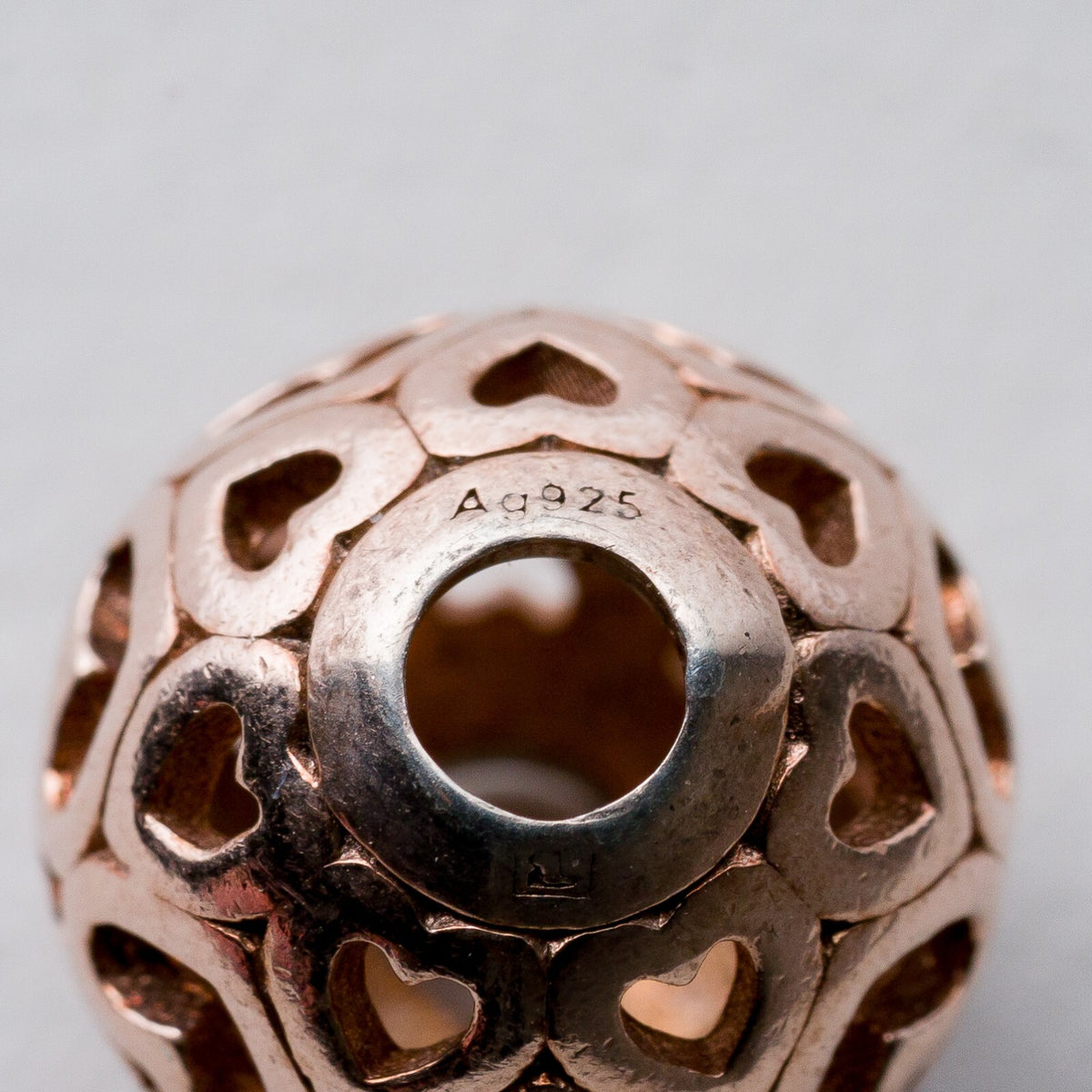 Anhänger Silber 925 Kugel Herzen 1 cm 1,84 g3