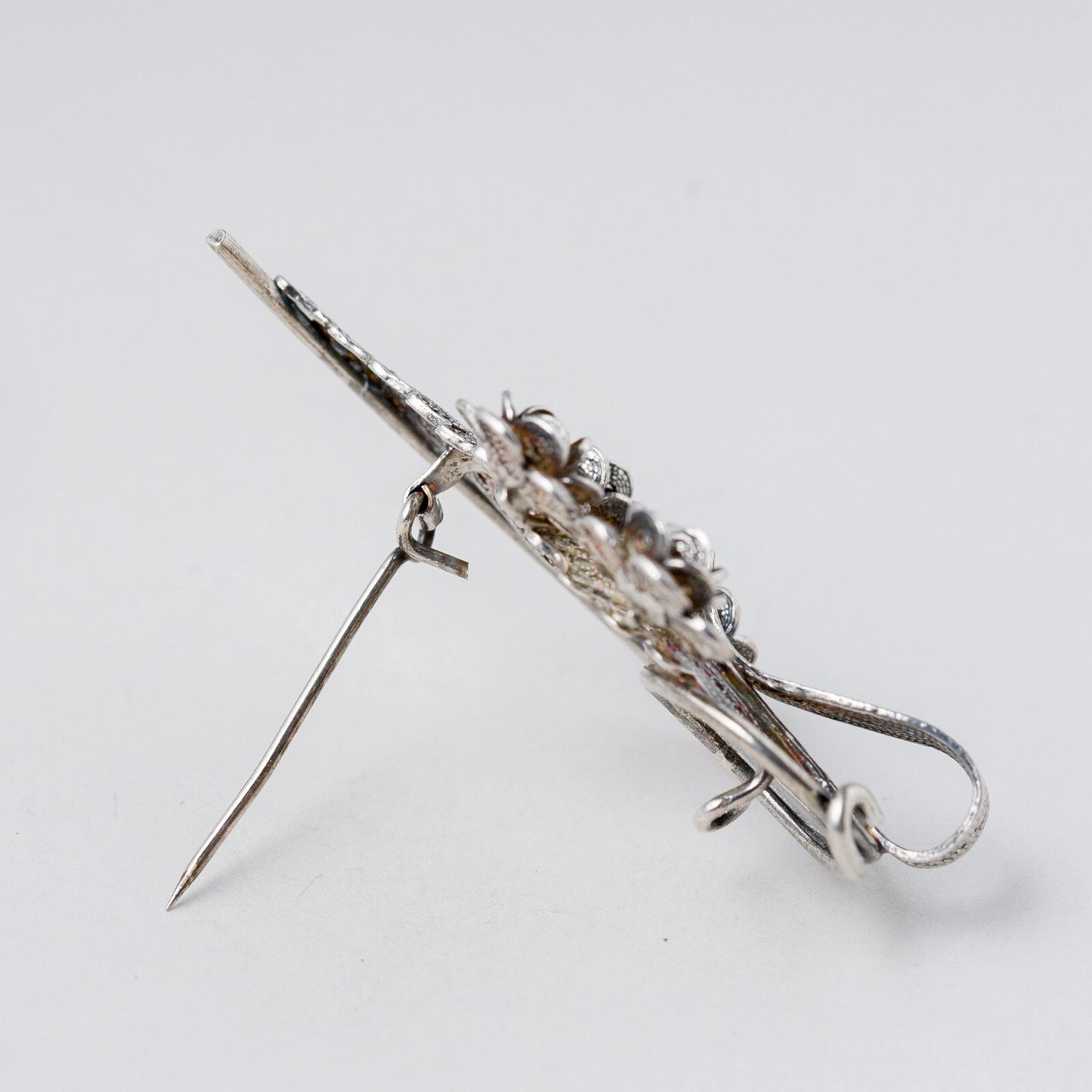 Brosche 925 Silber Filigran 5,3 cm 8,27 g10