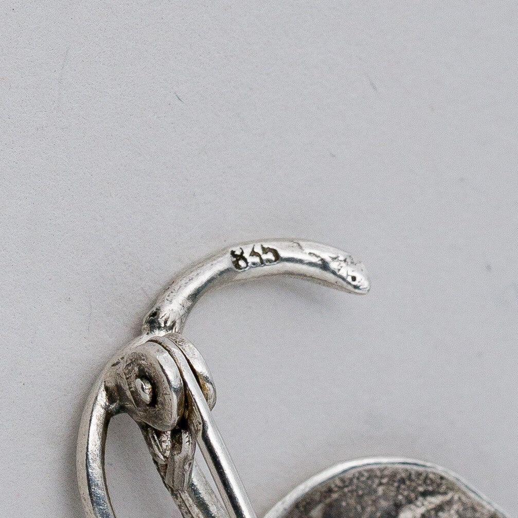 Silber Brosche 835 Rose 7,5 g3