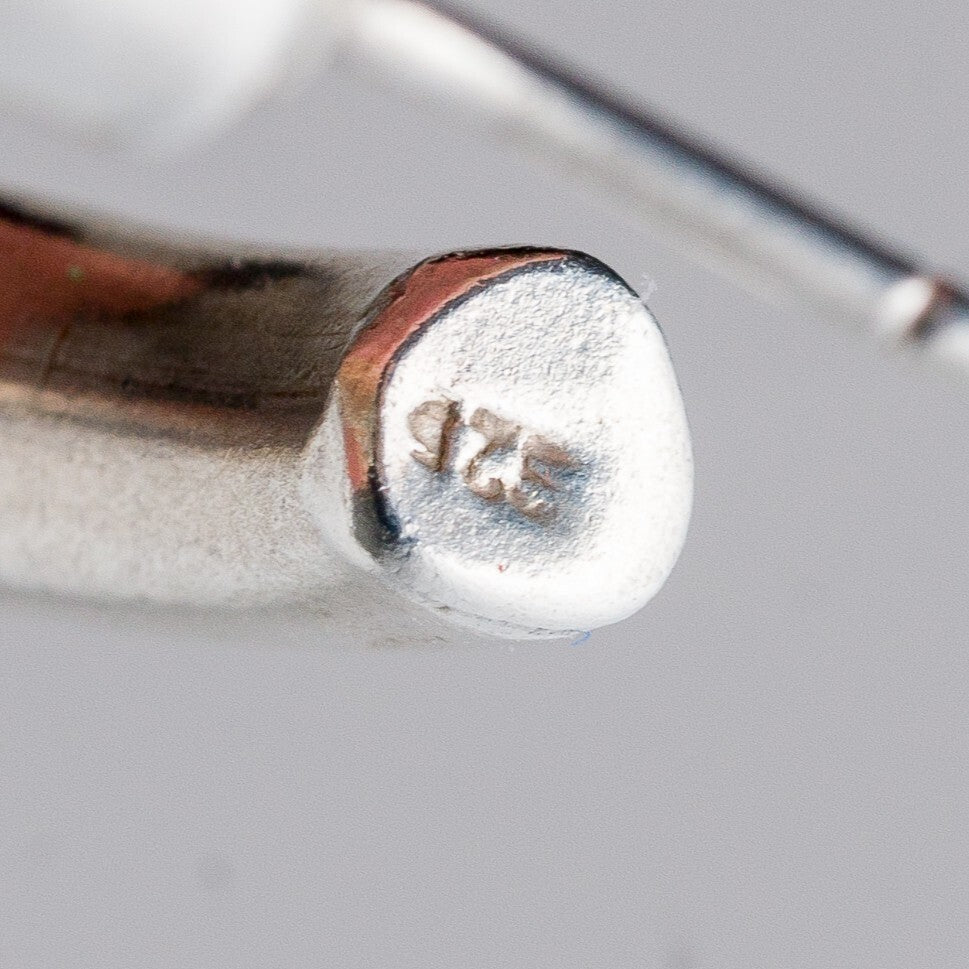 Einzelner Ohrring Halbe Creole 925 Silber 1,7 g6