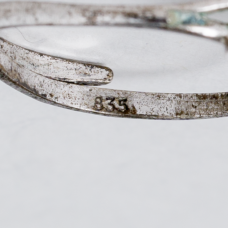 Ring ohne Stein 835er Silber 1,05 g Größe flexibel3